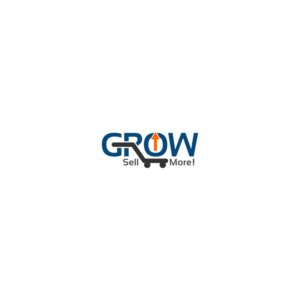 the logo name is "GROW" and i want to check two options: one - without tag line, two - with a tag line: "sell more!". | Logo Design by Arham Hidayat