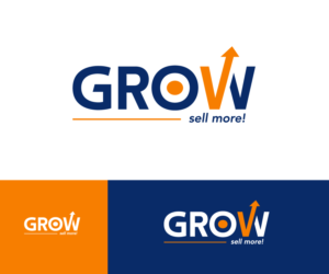 the logo name is "GROW" and i want to check two options: one - without tag line, two - with a tag line: "sell more!". | Logo Design by Ng V Duc