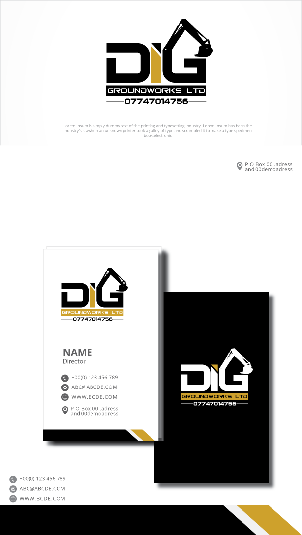 Logo Design by graphicevolution for Lee baker building and groundworks | Design #25484337