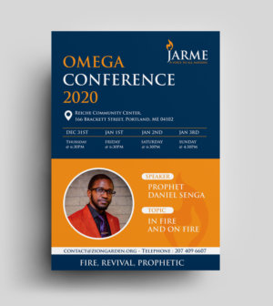 Flyer for annual OMEGA CONFERENCE 2020 | Flyer Design by JK18