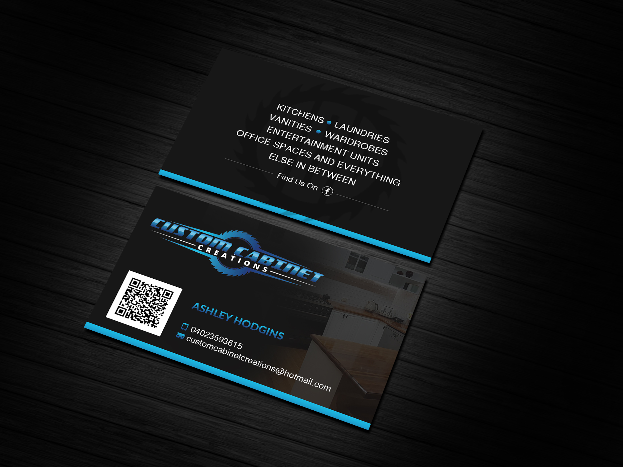 Business Card Design by Creations Box 2015 for Custom cabinet creations | Design #25496468