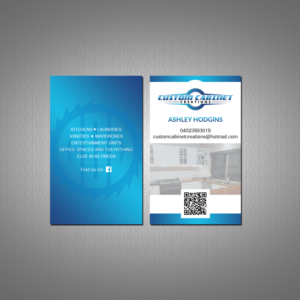 Business Card Design by Creations Box 2015 for Custom cabinet creations | Design: #25509814