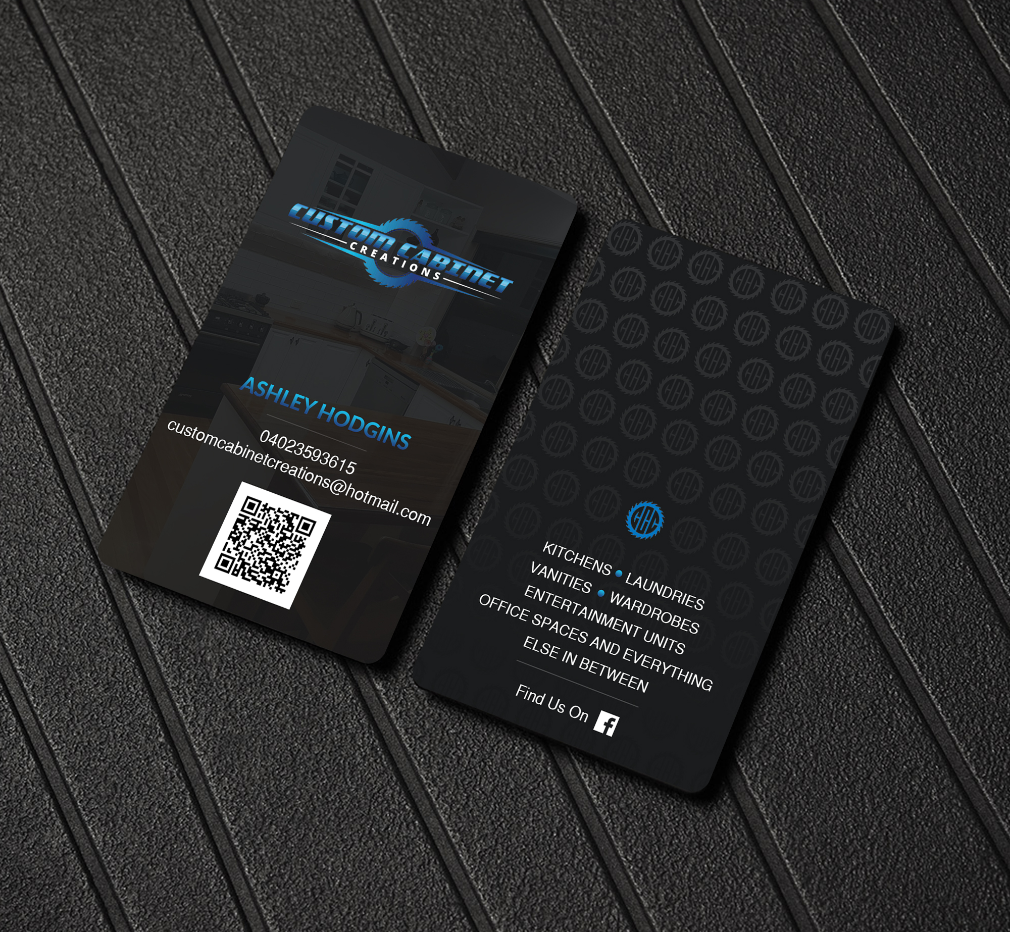 Business Card Design by Creations Box 2015 for Custom cabinet creations | Design #25509852