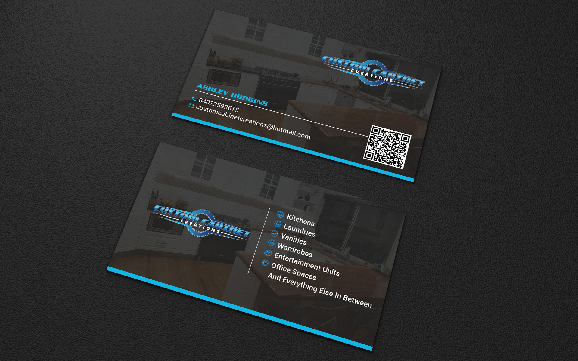 Design de Carte de Visite par LAXMI DESIGNHUB pour Custom cabinet creations | Design #25493444