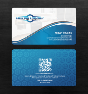 Business Card Design by chandrayaan.creative for Custom cabinet creations | Design: #25485018