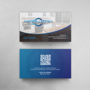 Business Card Design by chandrayaan.creative for Custom cabinet creations | Design: #25485095
