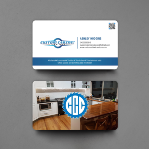 Business Card Design by chandrayaan.creative for Custom cabinet creations | Design #25496254