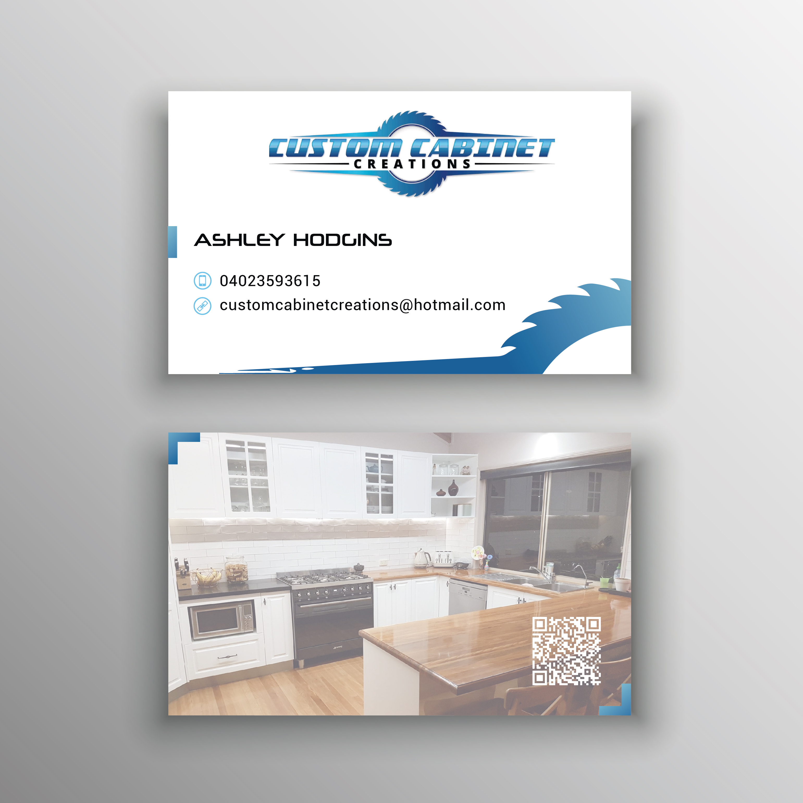 Business Card Design by vigie for Custom cabinet creations | Design #25562681