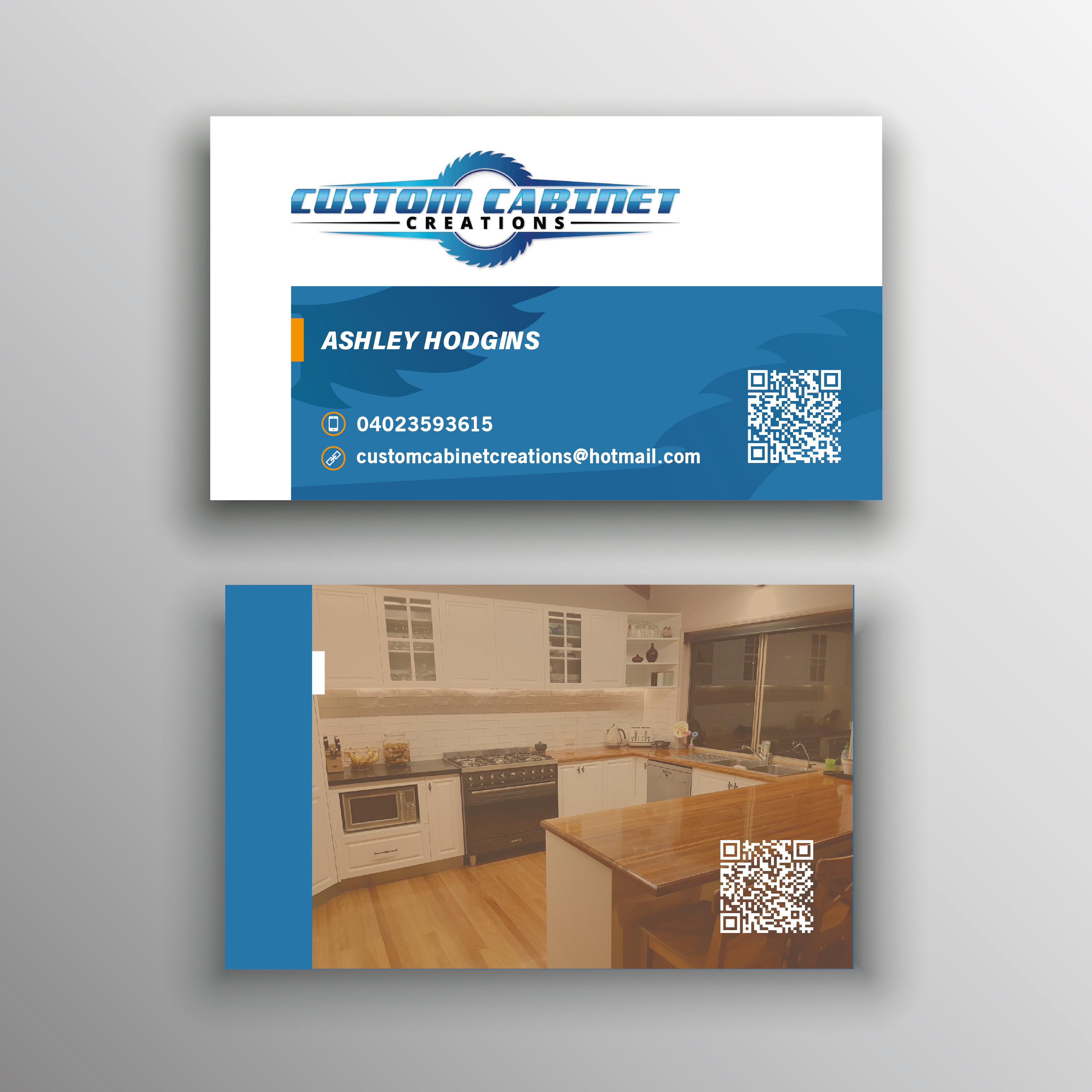 Visitenkarten-Design von vigie für Custom cabinet creations | Design #25562695