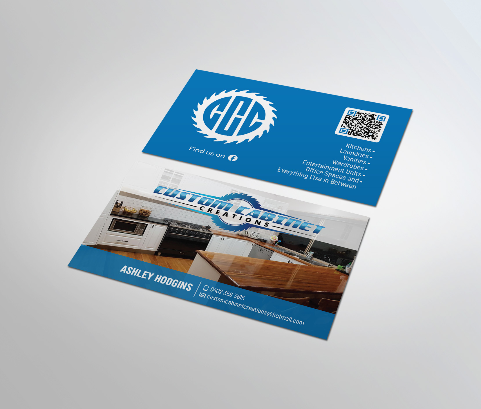 Business Card Design by MDesign for Custom cabinet creations | Design #25481823
