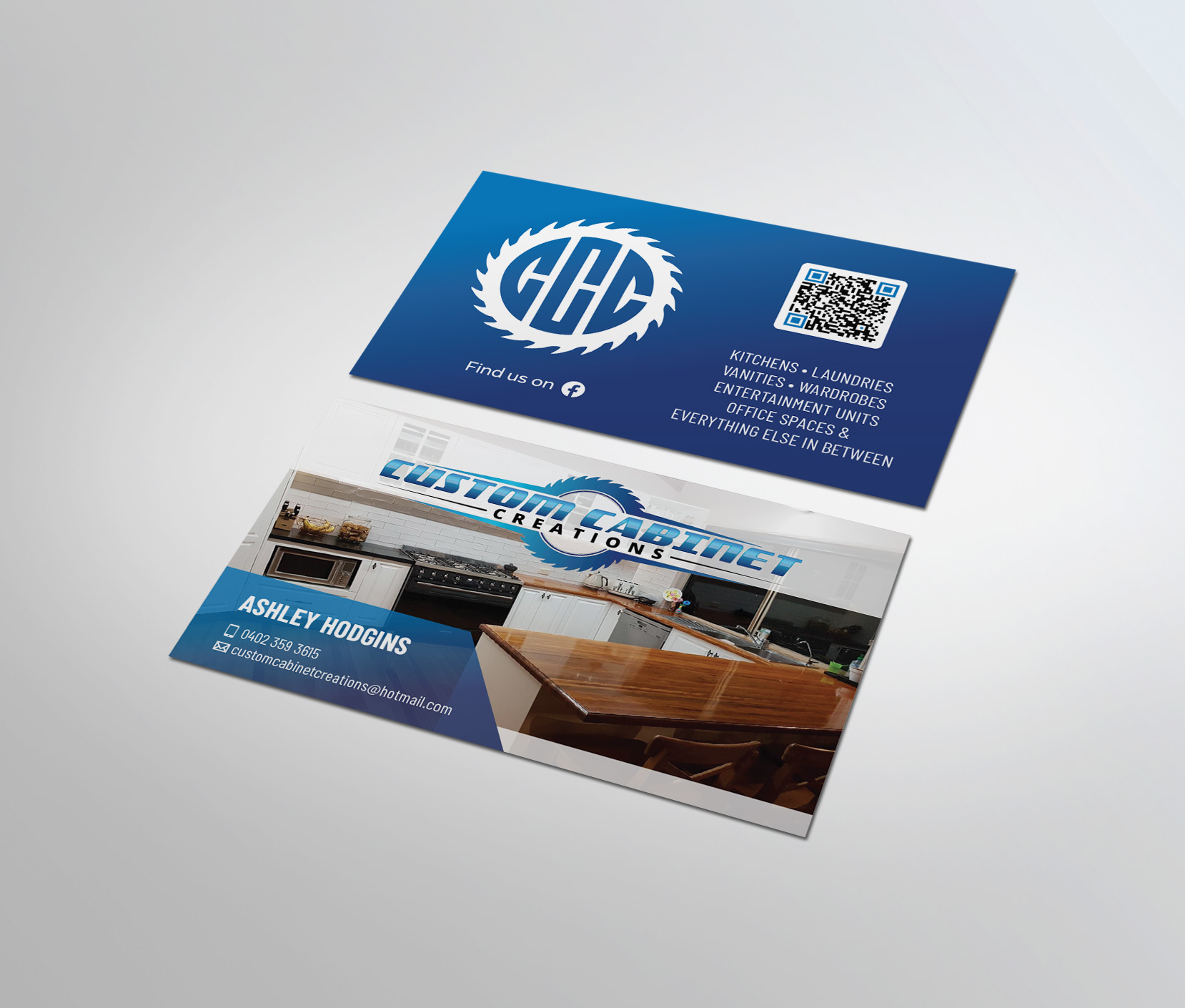 Business Card Design by MDesign for Custom cabinet creations | Design #25481830