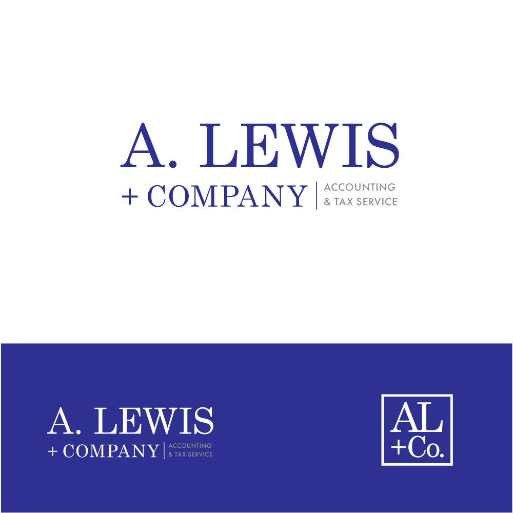 Serious, Feminine Logo Design for A. Lewis& Co., A.Lewis & Associates
