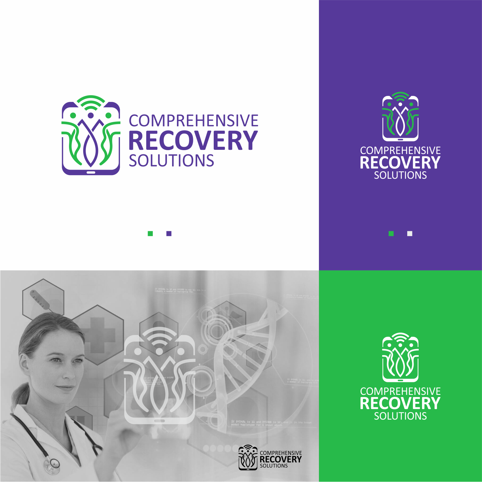 Logo Design by Sibyle for Comprehensive Recovery Solutions | Design #25505840