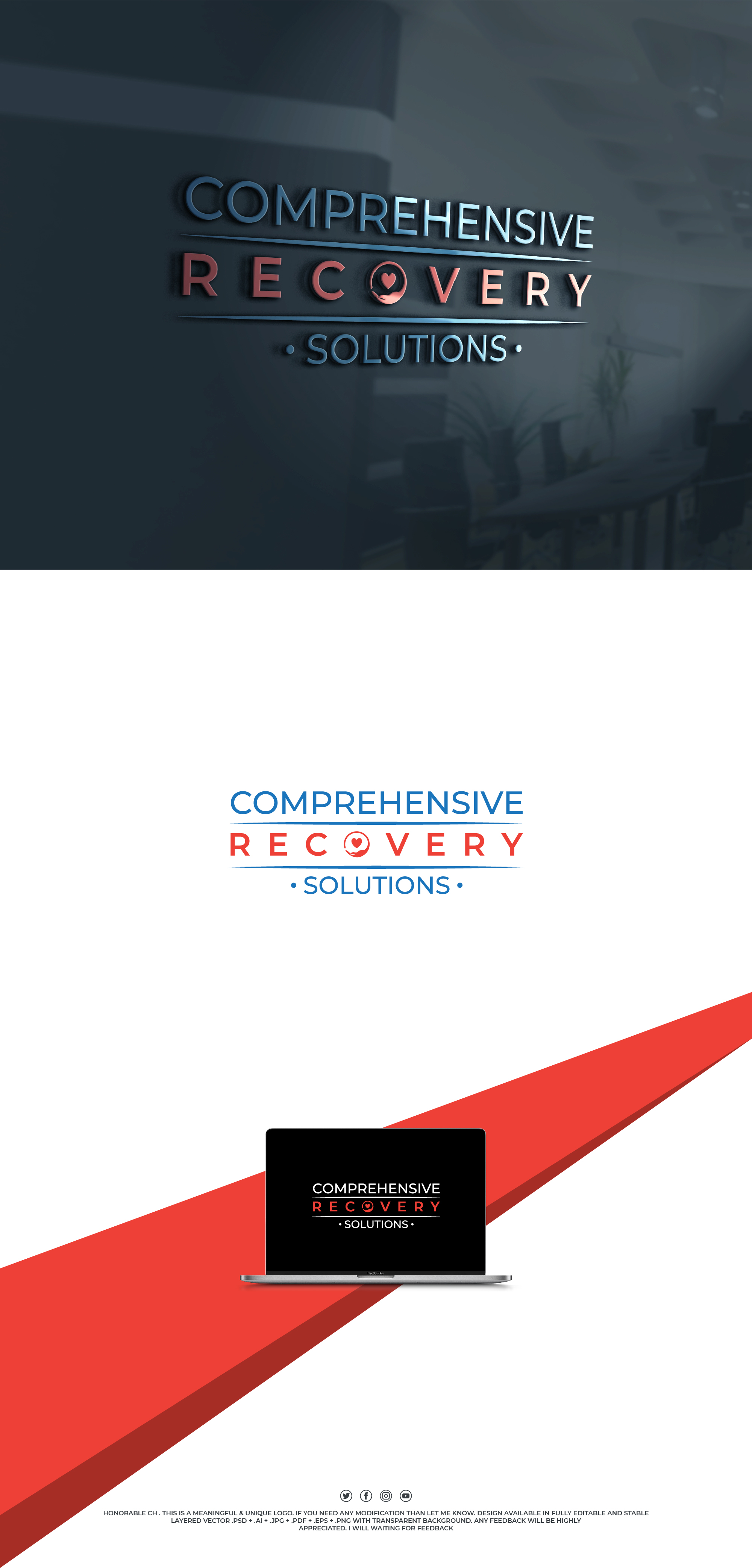Logo Design by Riad | Branding & Logo Expert for Comprehensive Recovery Solutions | Design #25500356