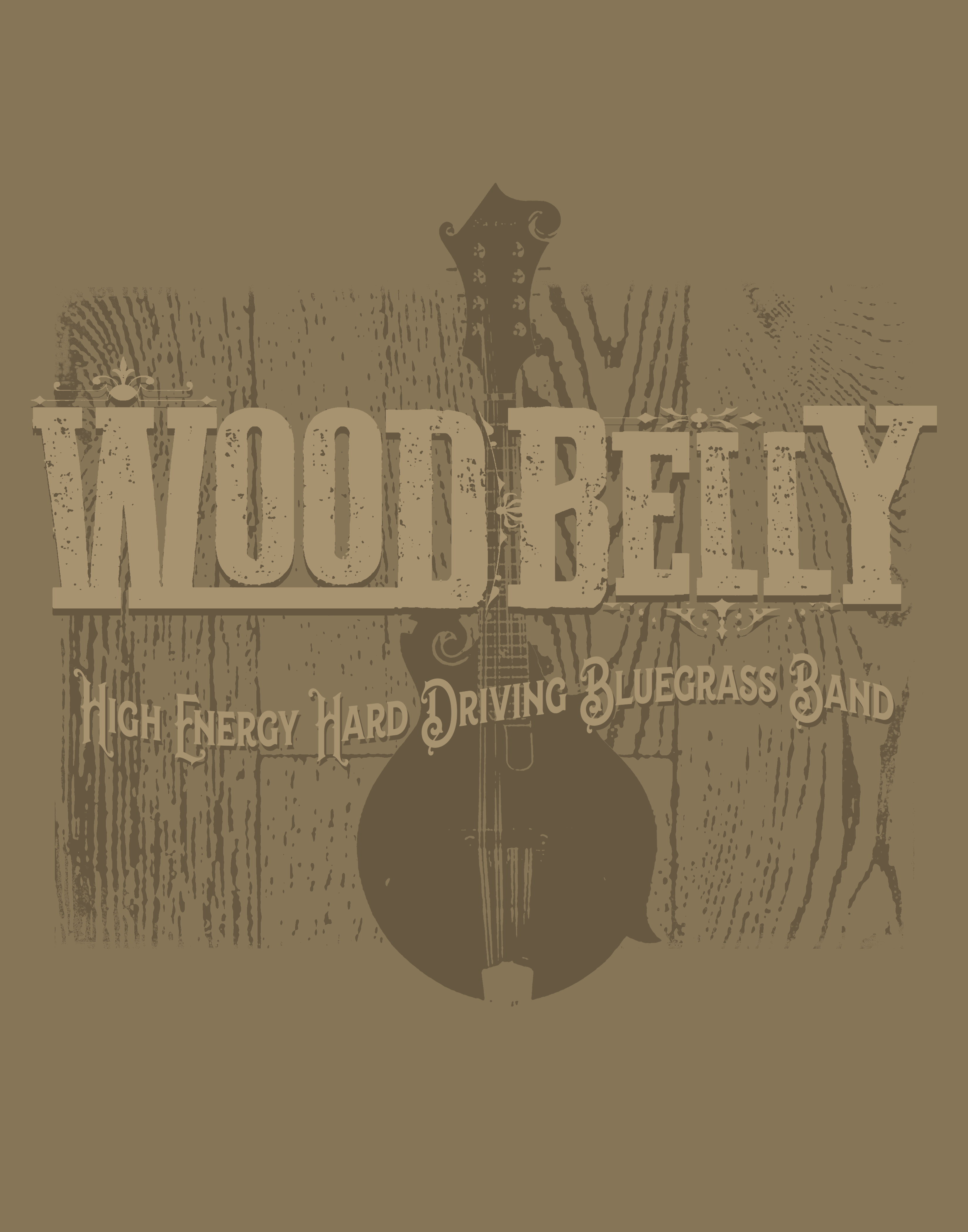 T-shirt Design by jamesmccue1 for Wood Belly Music | Design #25538677