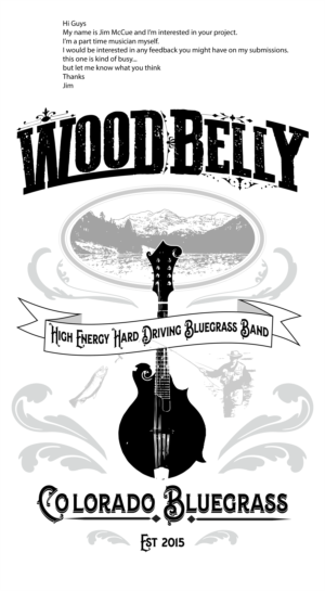 New shirt design for Colorado bluegrass band | Diseño de Camiseta por jamesmccue1