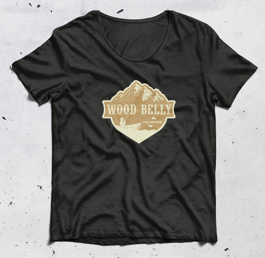 T-shirt Design by Alaya for Wood Belly Music | Design #25554658