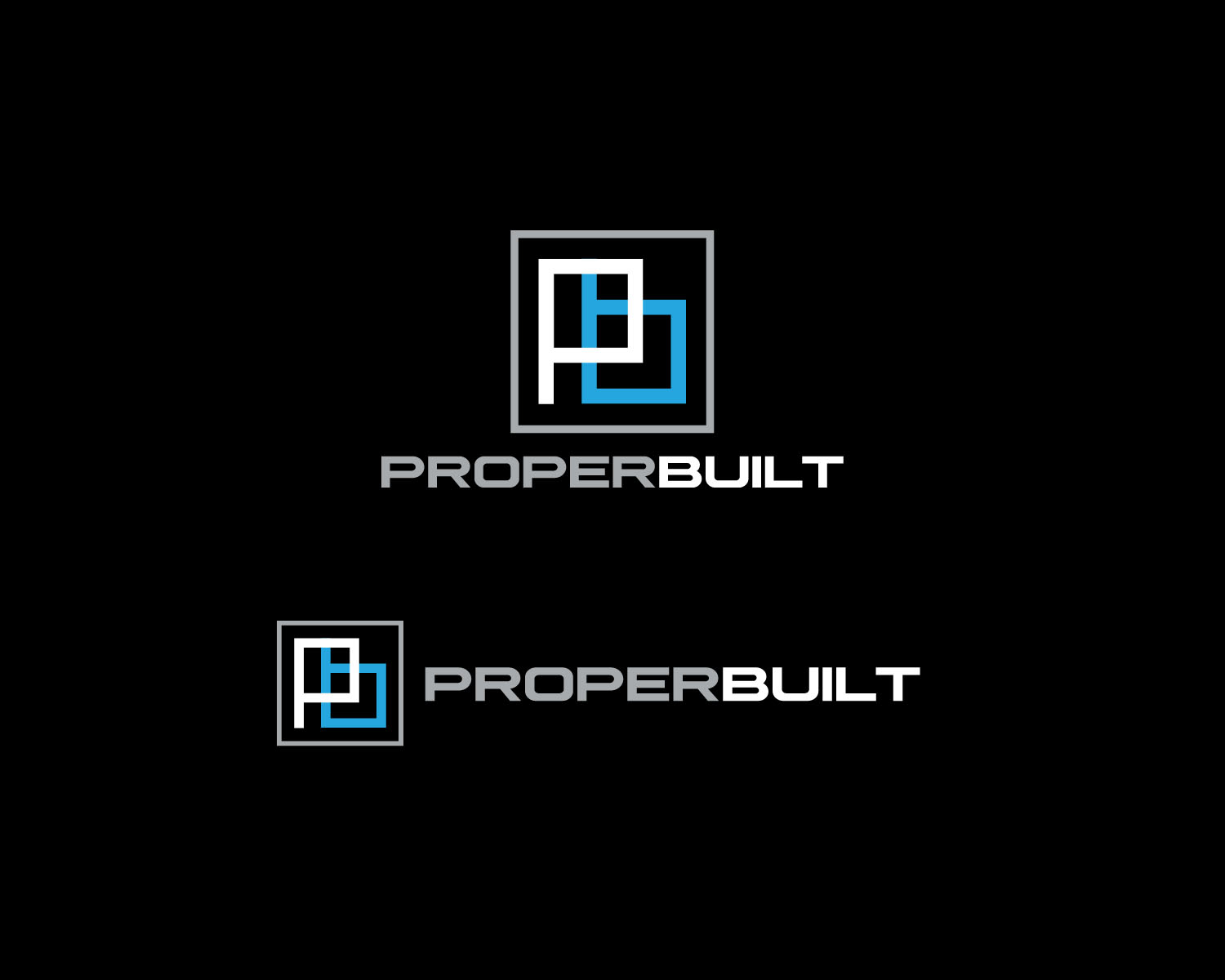 Logo Design by cosmicline for ProperBuilt  | Design #25486331