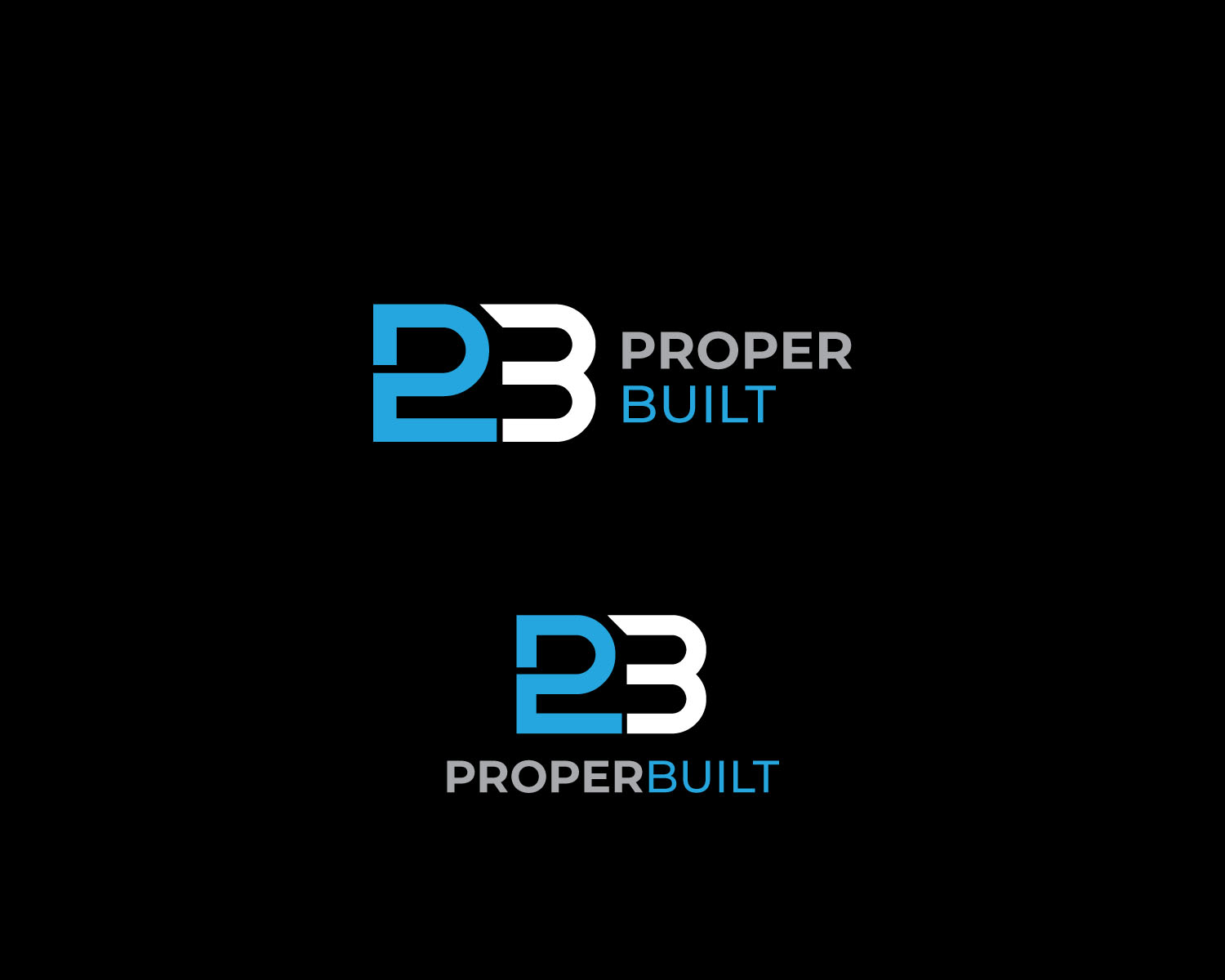 Logo Design by cosmicline for ProperBuilt  | Design #25486334