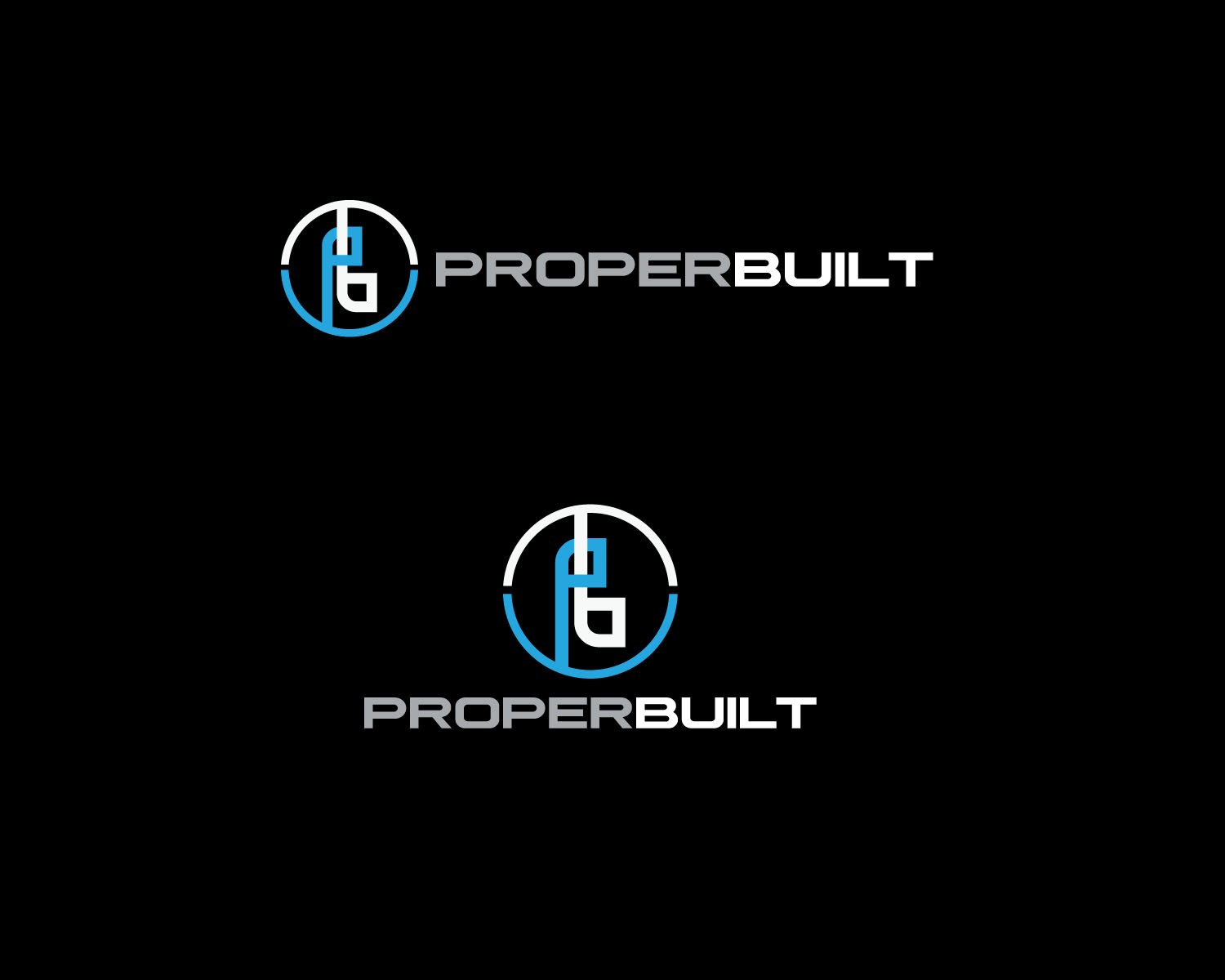Logo Design by cosmicline for ProperBuilt  | Design #25486338