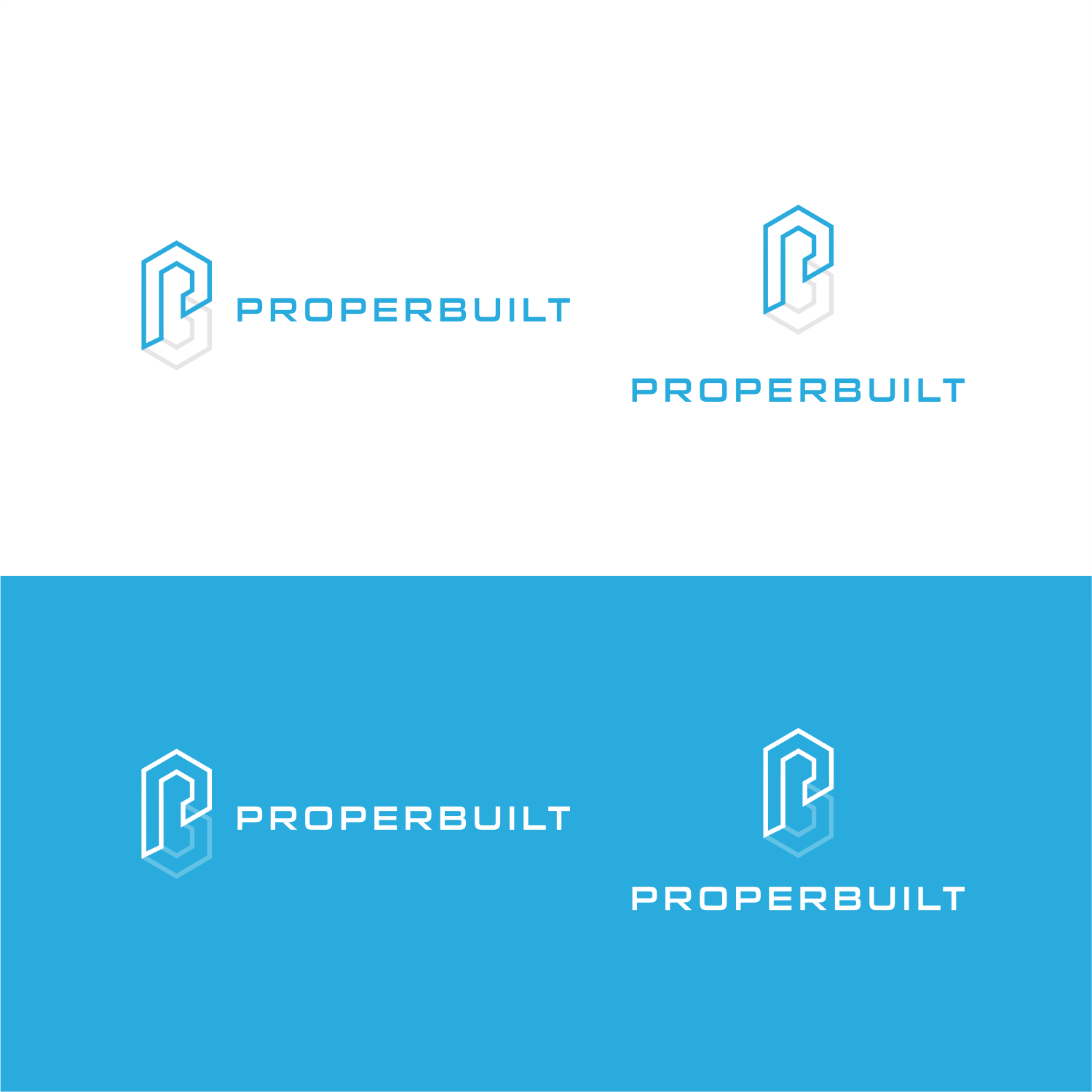 Logo Design by ThiagoB for ProperBuilt  | Design #25487051