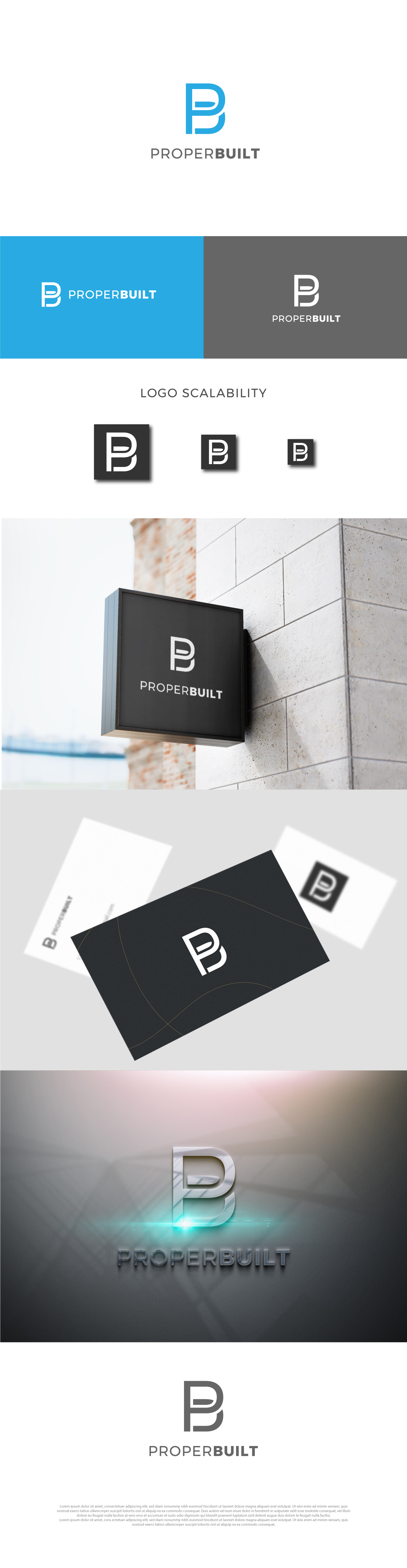 Logo-Design von Moon Design. für ProperBuilt  | Design #25486244