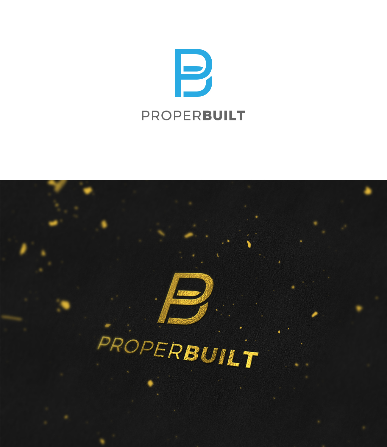 Logo Design by Moon Design. for ProperBuilt  | Design #25486245