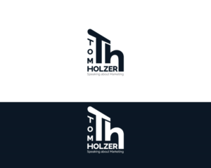 Name: Tom Holzer, Slogan: Speaking about Marketing | Logo Design by Juli creation