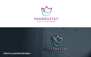 Pharmastay    Healthy, Educated, Empowered | Logo Design by MT