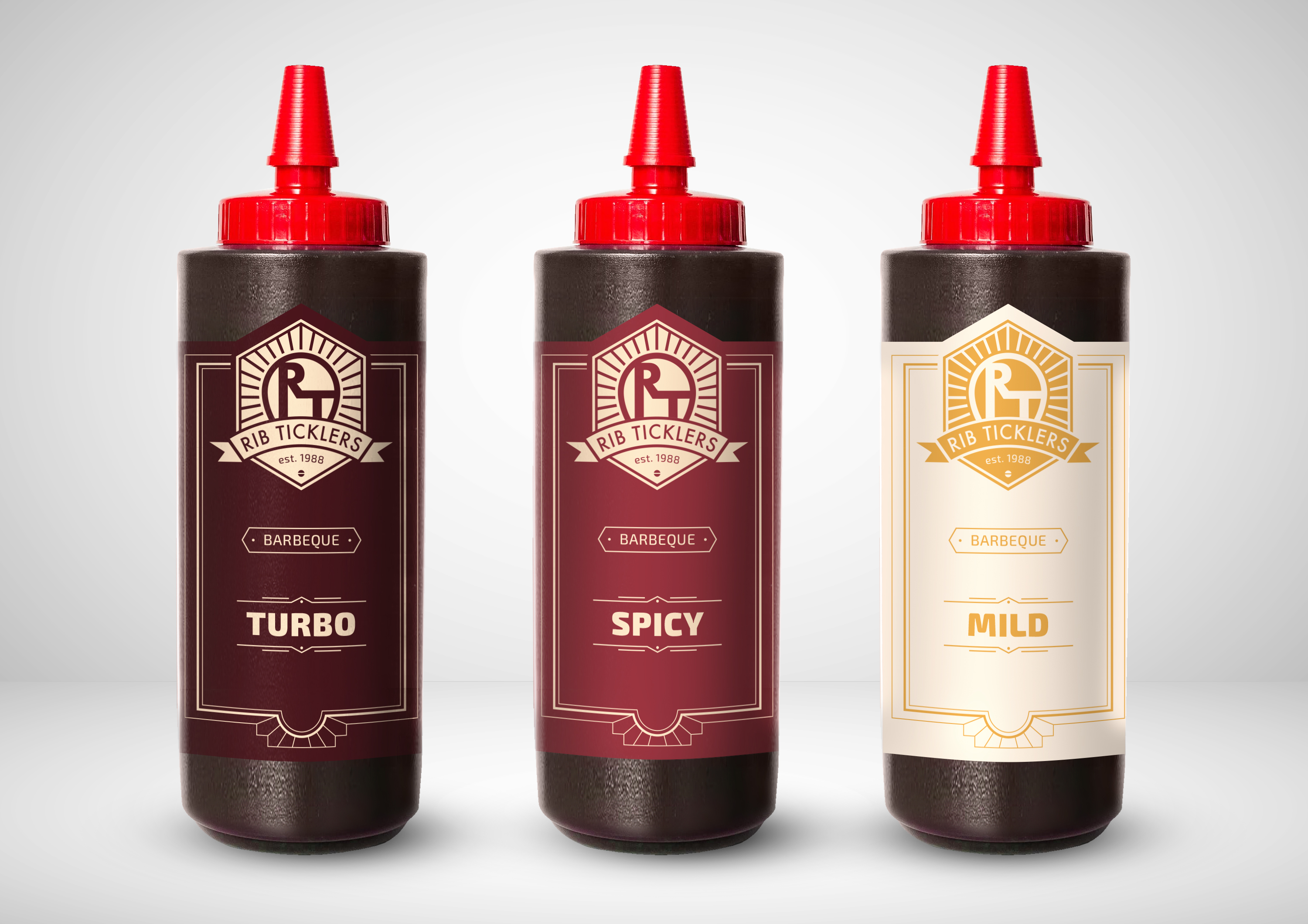 Diseño de Etiqueta por imrannuger para Ribticklers BBQ Sauce | Diseño #25518644
