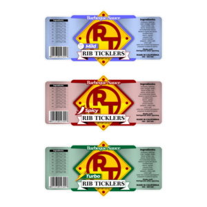 Label Design by VEDG for Ribticklers BBQ Sauce | Design: #25515253