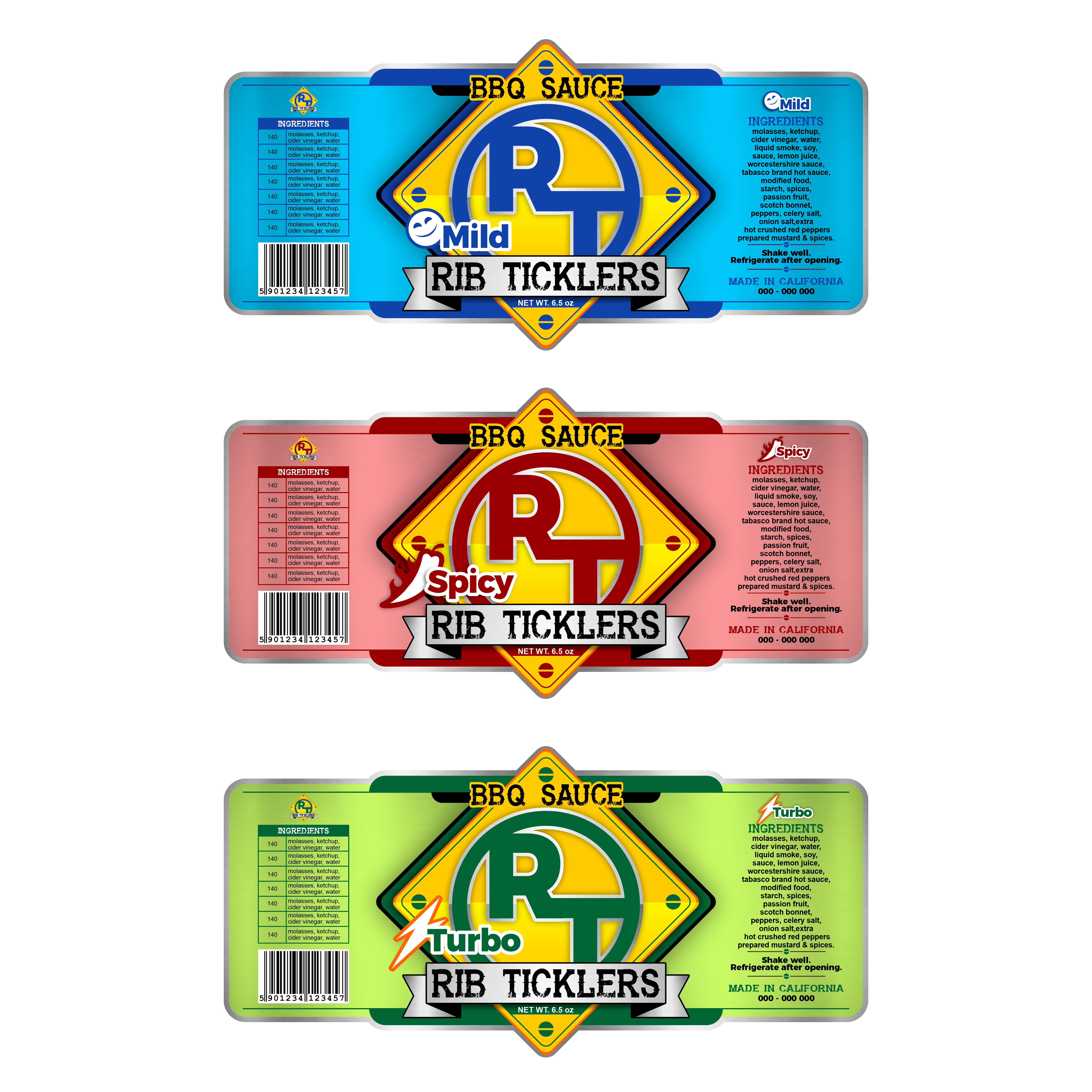 Label Design by VEDG for Ribticklers BBQ Sauce | Design #25518861