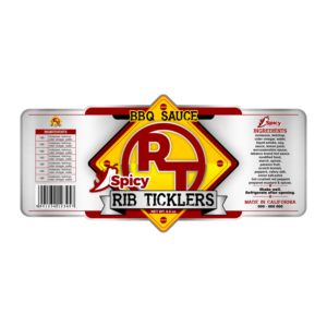 Label Design by VEDG for Ribticklers BBQ Sauce | Design: #25519413