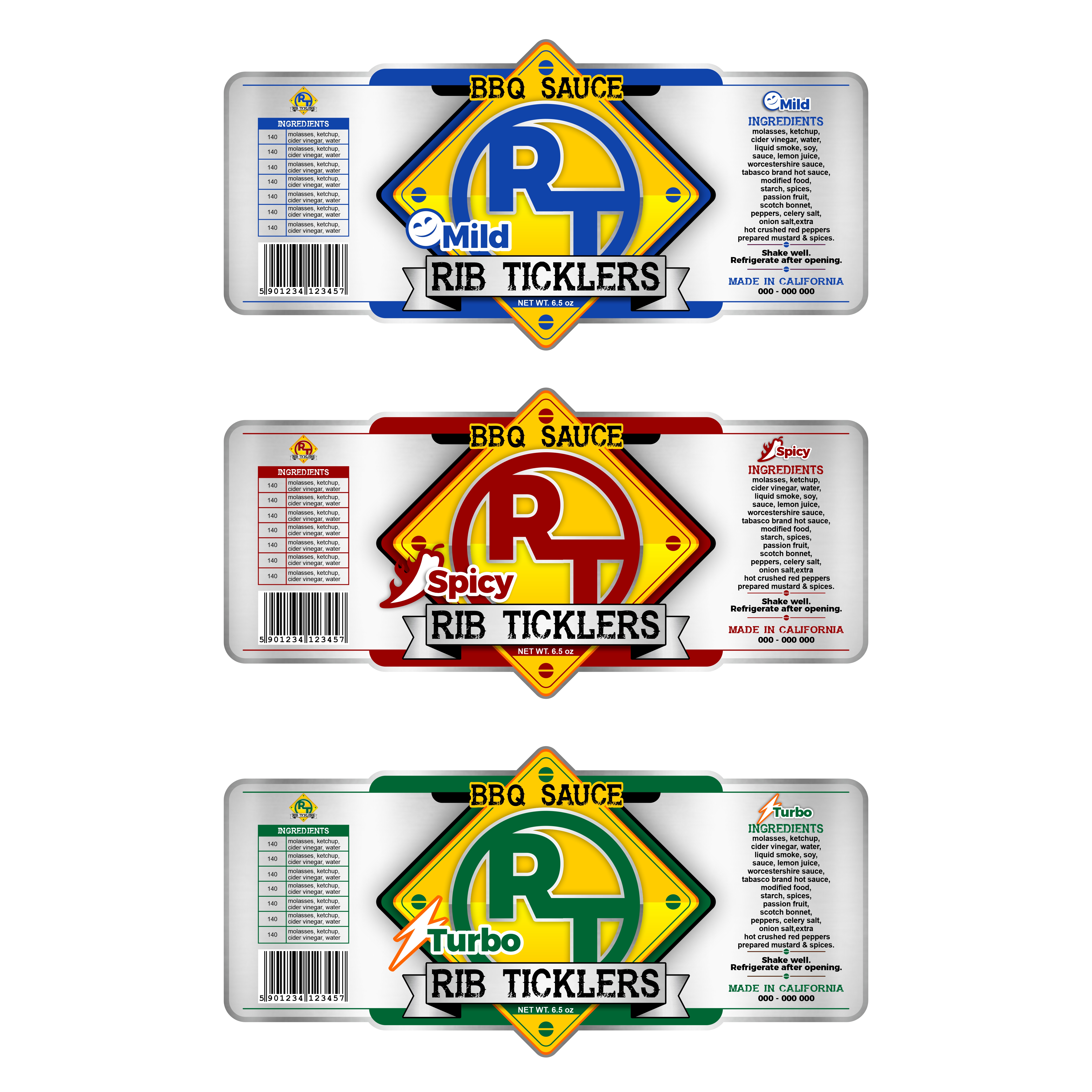 Label Design by VEDG for Ribticklers BBQ Sauce | Design #25519467