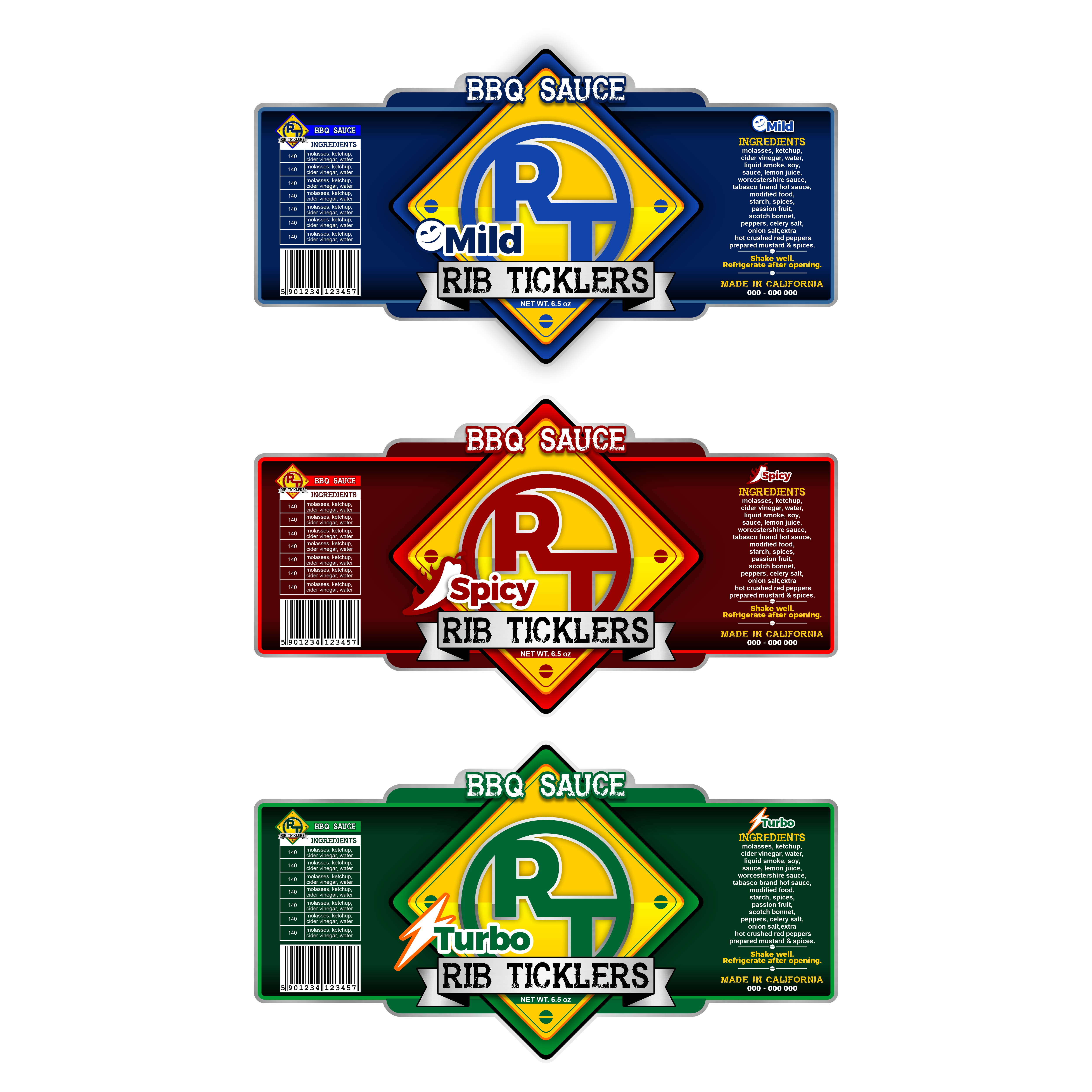 Design Étiquette par VEDG pour Ribticklers BBQ Sauce | Design #25553715