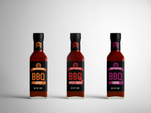 Label Design by Sergio Coelho for Ribticklers BBQ Sauce | Design: #25536826