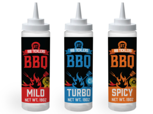 Label Design by Sergio Coelho for Ribticklers BBQ Sauce | Design: #25560757