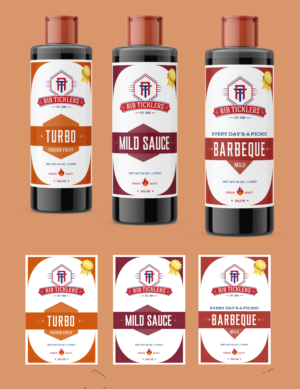 Label Design by 68_Design for Ribticklers BBQ Sauce | Design: #25539148
