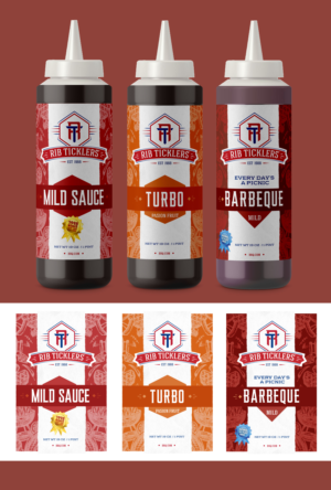 Etikett-Design von 68_Design für Ribticklers BBQ Sauce | Design #25581178