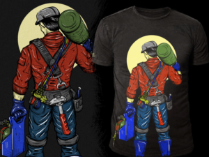 Construction Man  | T-shirt Design by Falih A