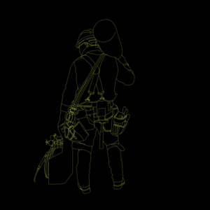 Construction Man  | T-shirt Design by toothless99