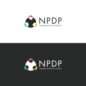 Normal People Do Politics, NPDP, or no text. | Logo Design by Rii