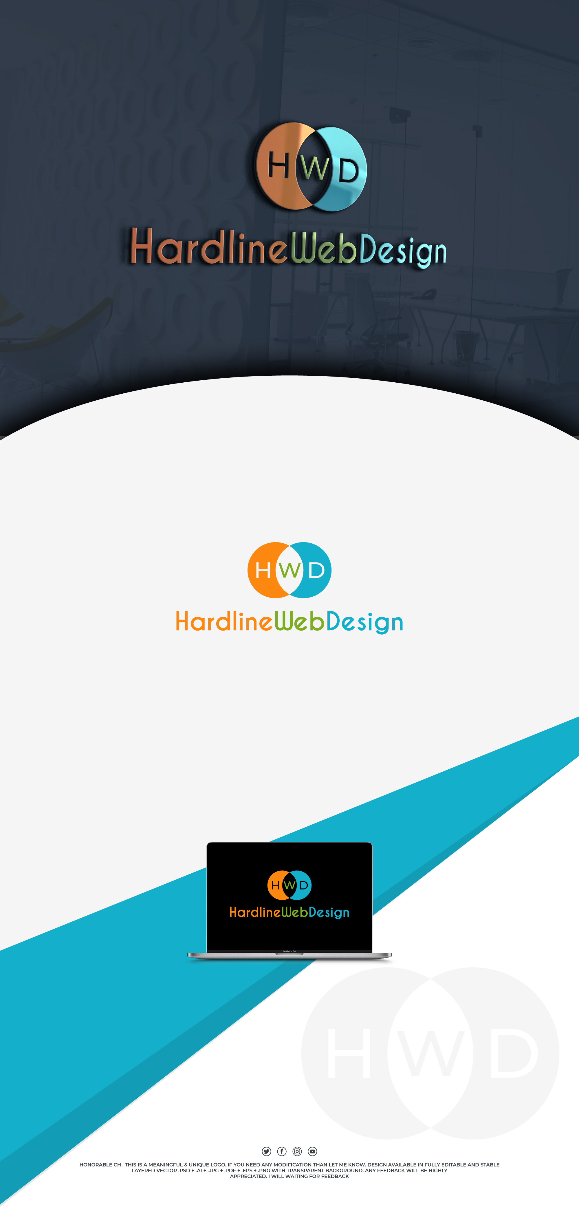 Logo Design by designprotox for Hardline Web Design | Design #25503344