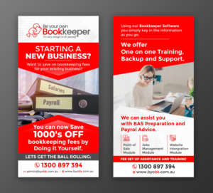 Flyer  Be Your Own Bookkeeper | Flyer Design by ecorokerz