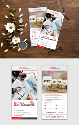 Flyer  Be Your Own Bookkeeper | Flyer Design by ZeneFashions