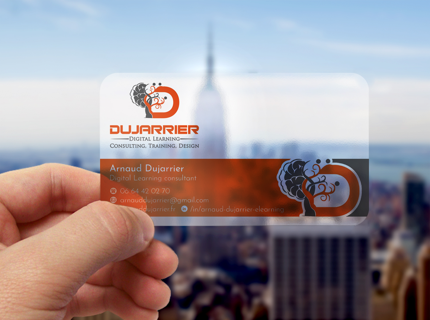 Diseño de Tarjeta de Presentación por WebixBD para Arnaud Dujarrier | Diseño #25544531