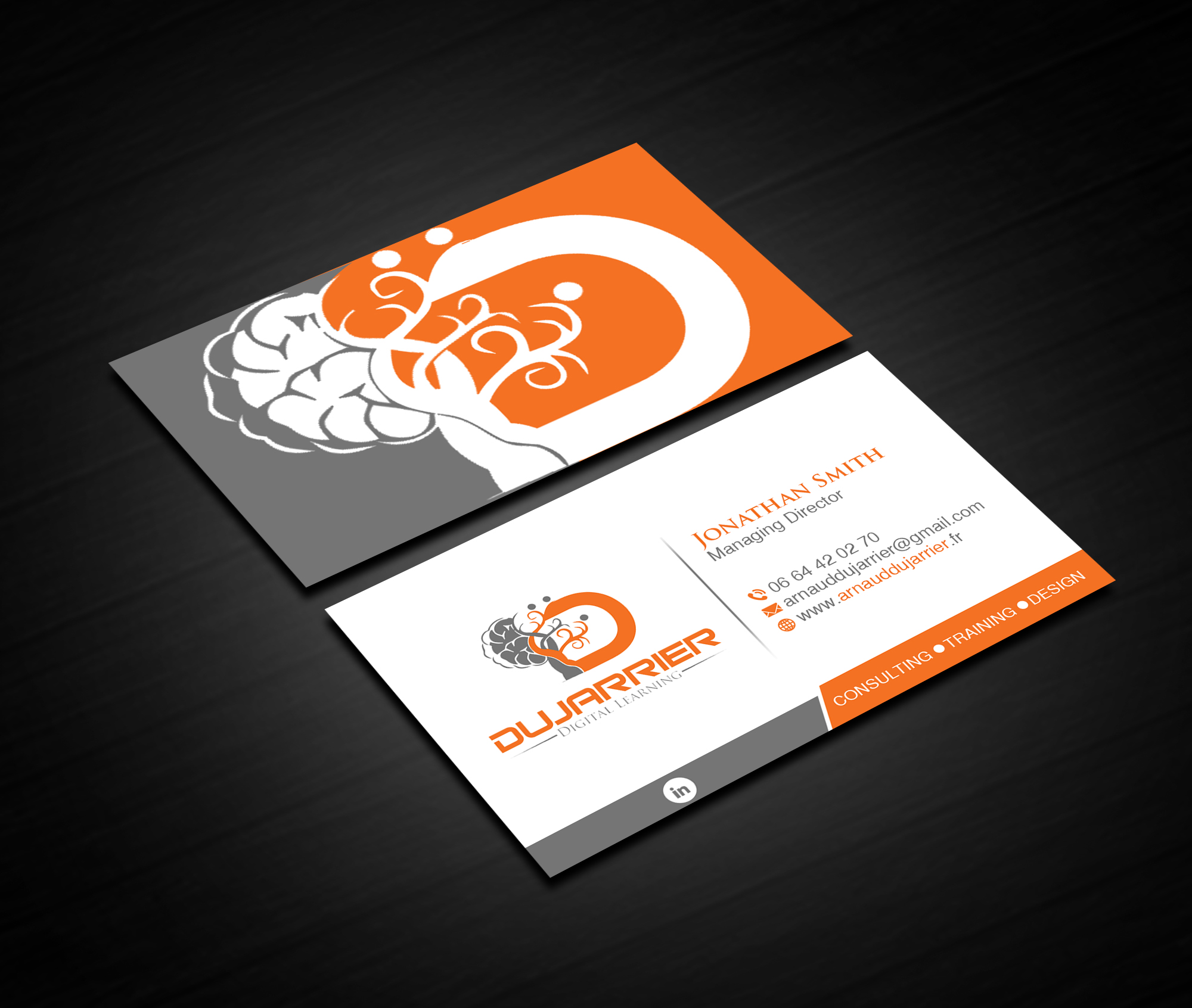 Business Card Design by Creations Box 2015 for Arnaud Dujarrier | Design #25546294
