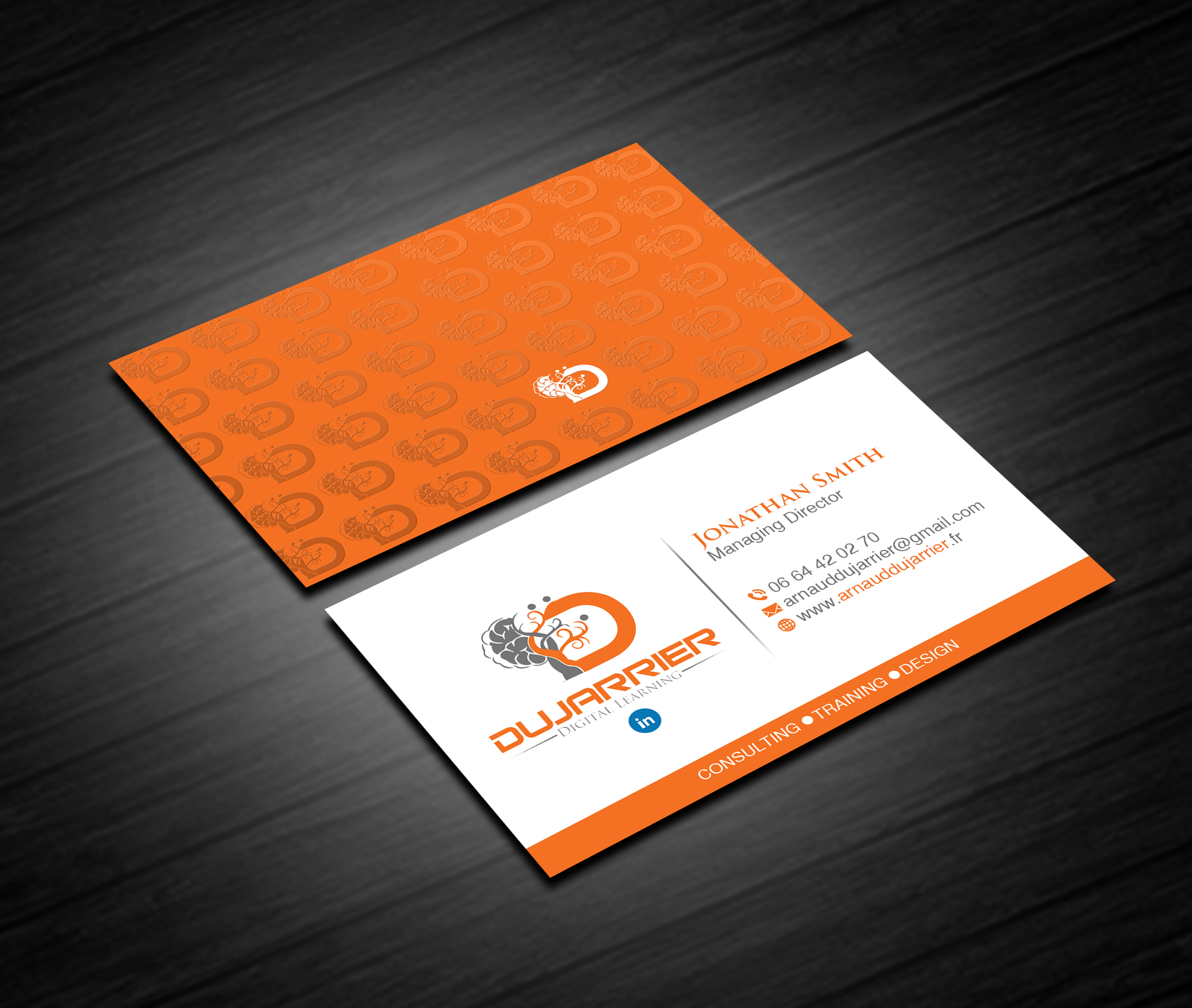 Business Card Design by Creations Box 2015 for Arnaud Dujarrier | Design #25546296