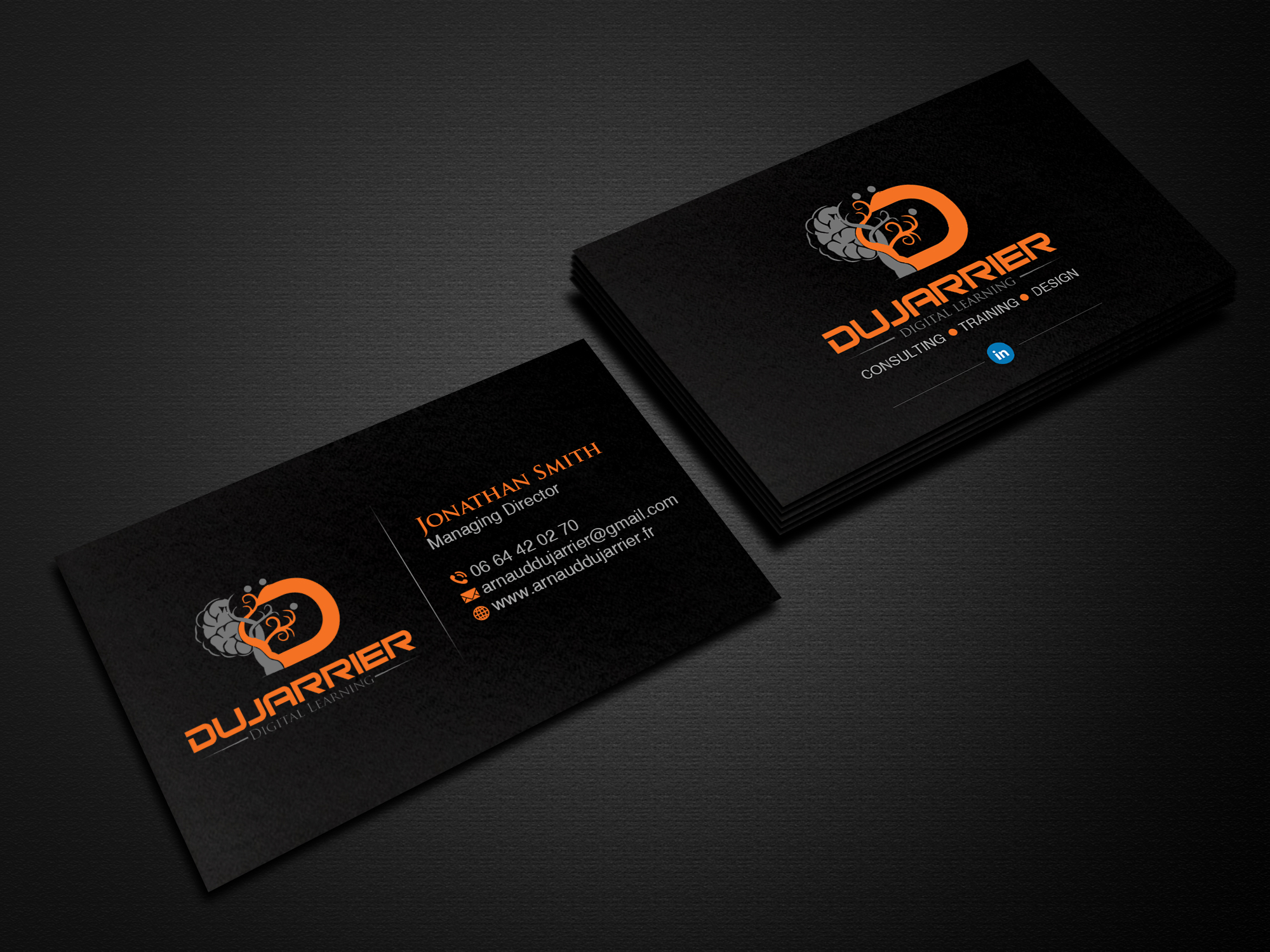 Diseño de Tarjeta de Presentación por Creations Box 2015 para Arnaud Dujarrier | Diseño #25546300