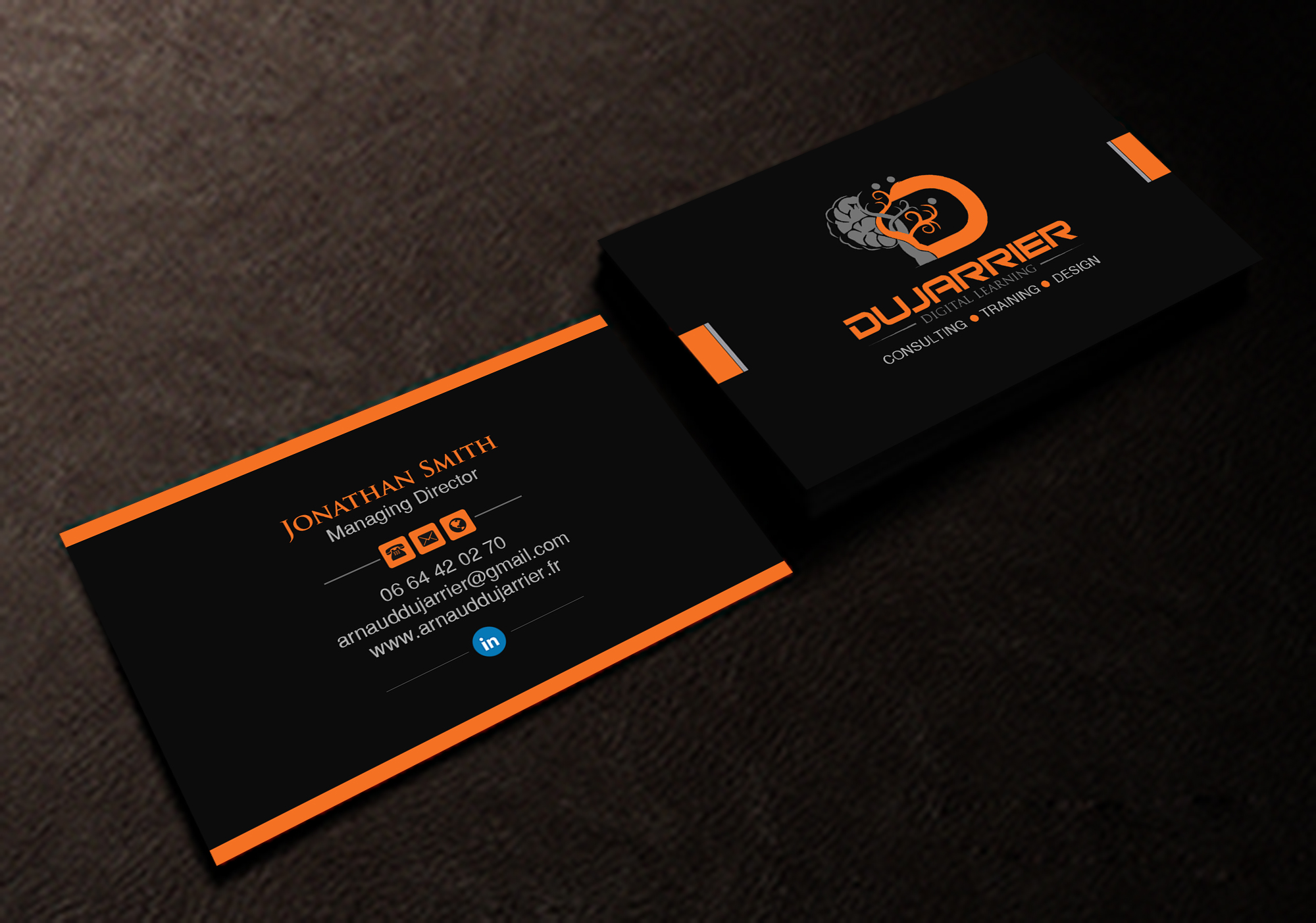 Diseño de Tarjeta de Presentación por Creations Box 2015 para Arnaud Dujarrier | Diseño #25546330